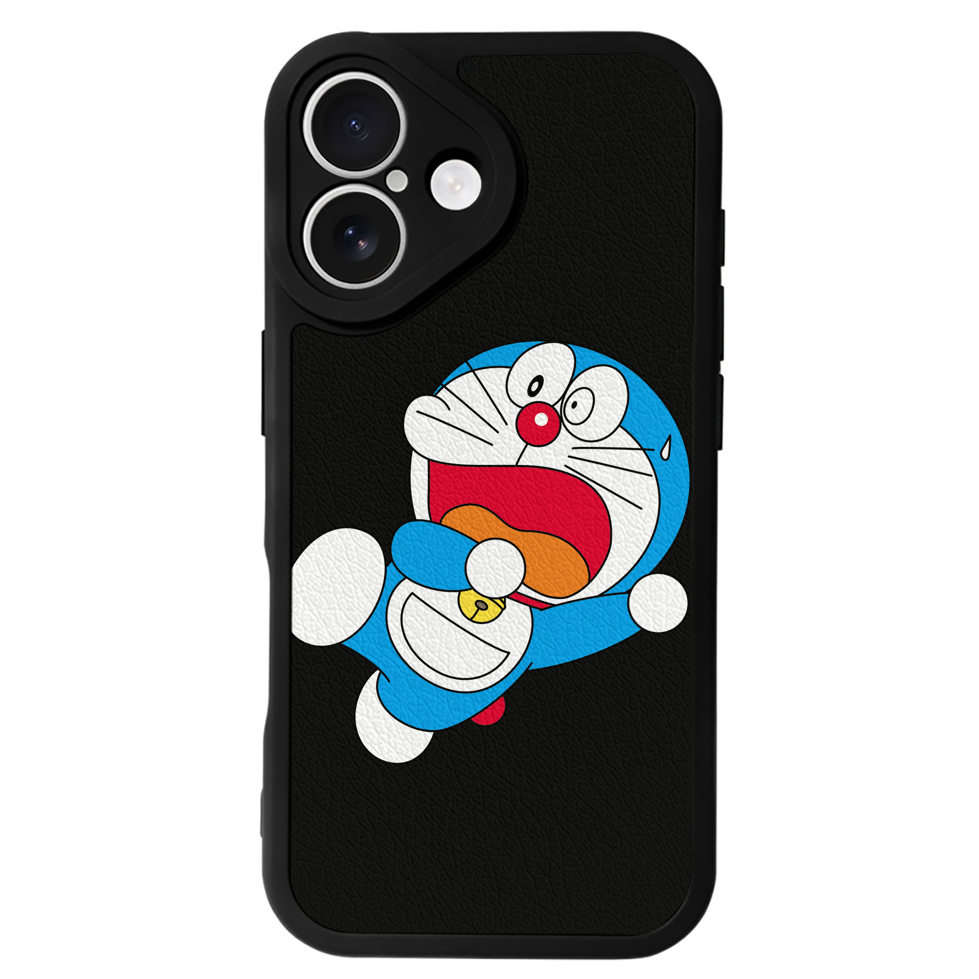 （画像用） ドラえもん Doraemon 【iPhone 16シリーズ対応】シリコンスマホケース（レザー調） 材質：シリコン